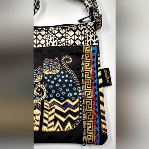 Laurel Burch Cat Purse Bag  Crossbody Kitty Handbag - Picture 5 of 16